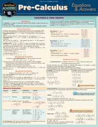 Pre-Calculus Equations & Answers 1st edition | 9781423239963 ...