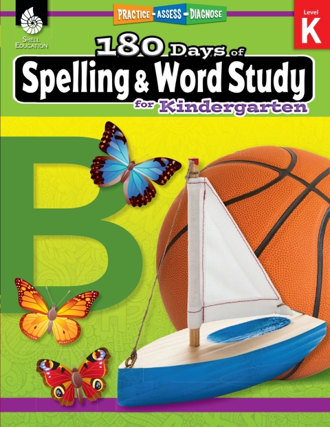 Cover image for book 180 Days of Spelling and Word Study for Kindergarten