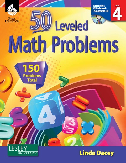 Cover image for book 50 Leveled Math Problems Level 4