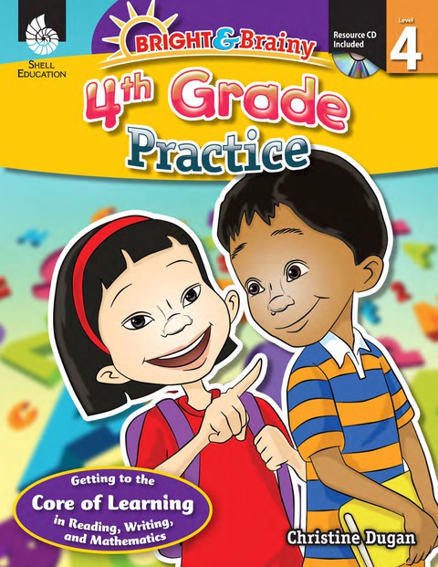 Cover image for book Bright & Brainy: 4th Grade Practice