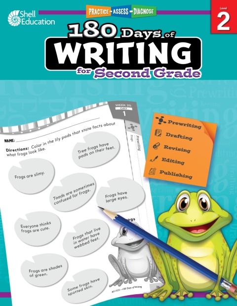 Cover image for book 180 Days of Writing for Second Grade