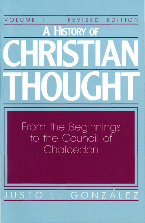 Cover image for book A History of Christian Thought Volume I