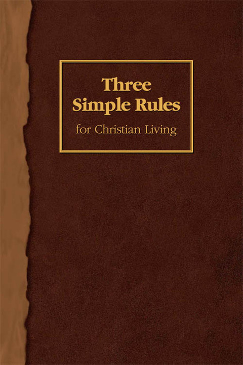 Cover image for book Three Simple Rules for Christian Living