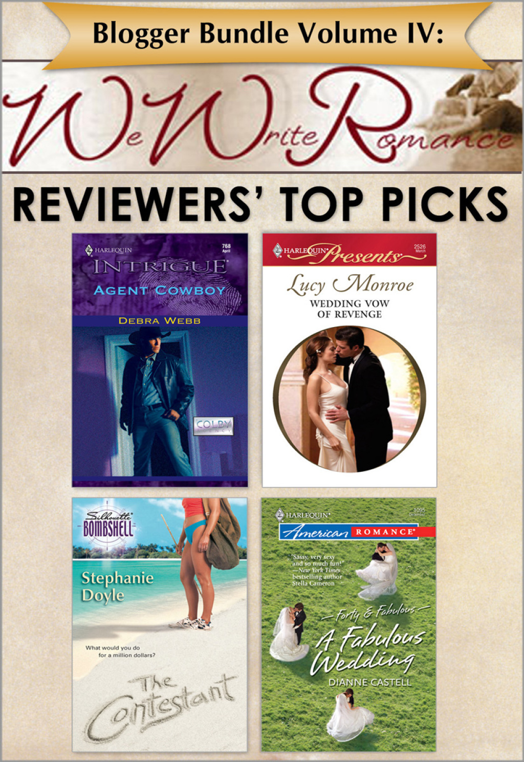 Reflowable Blogger Bundle Volume IV: WeWriteRomance.com's Reviewers' Top Picks; $18.86