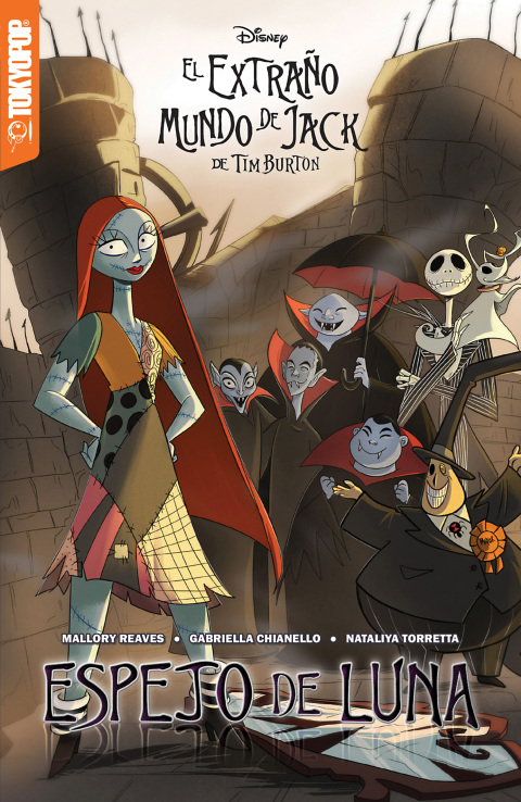 Cover image for book Disney Manga: El Extraño Mundo de Jack de Tim Burton: Espejo de Luna (Español) - Mirror Moon (Spanish Edition)