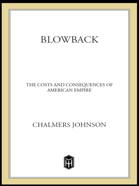 Cover image for book Blowback