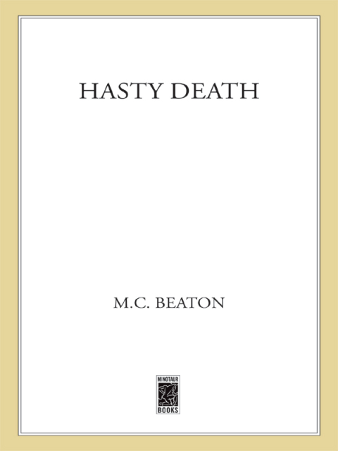 Cover image for book Hasty Death