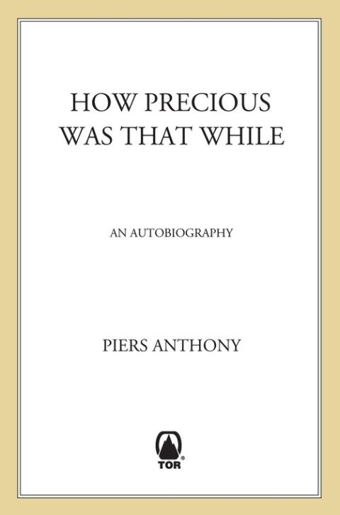 Cover image for book How Precious Was That While