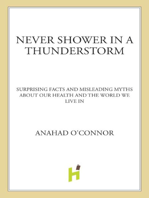 Cover image for book Never Shower in a Thunderstorm