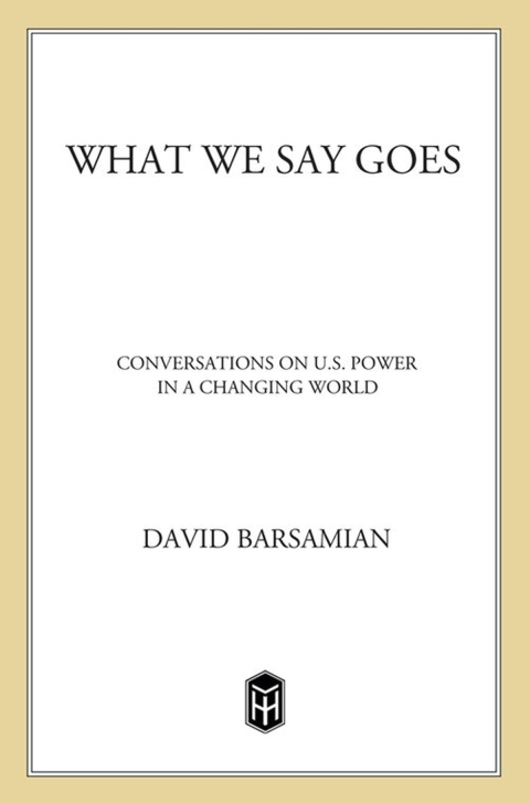 Cover image for book What We Say Goes
