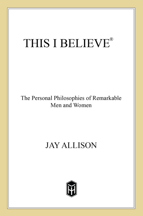 Cover image for book This I Believe