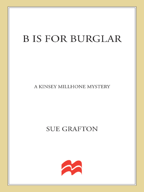 Cover image for book "B" is for Burglar