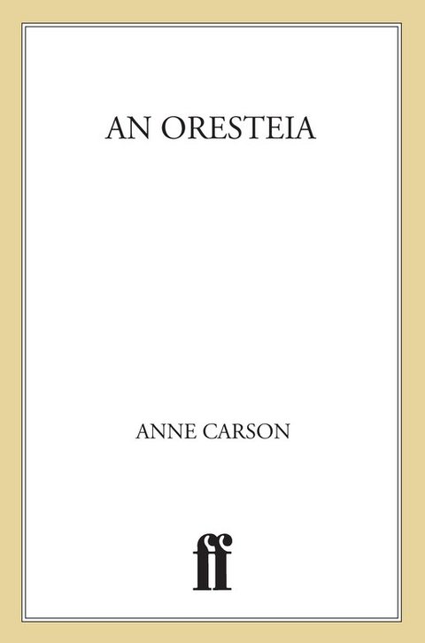 Cover image for book An Oresteia
