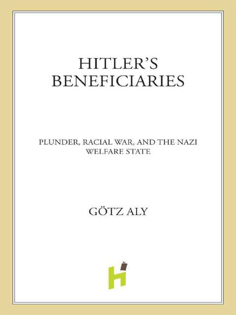 Cover image for book Hitler's Beneficiaries