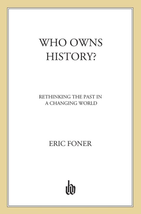 Cover image for book Who Owns History?
