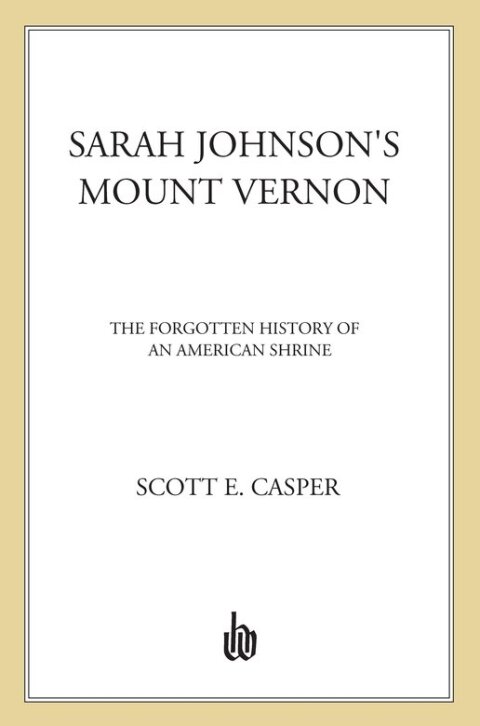 Cover image for book Sarah Johnson's Mount Vernon
