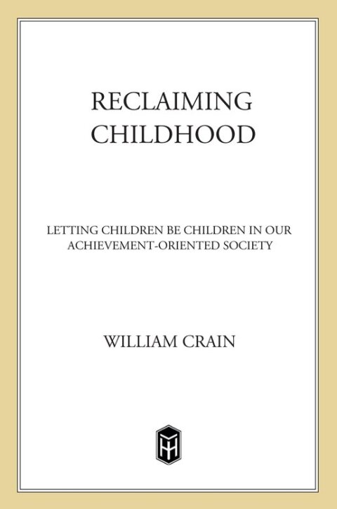 Cover image for book Reclaiming Childhood