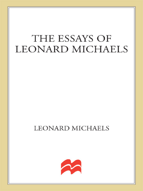 Cover image for book The Essays of Leonard Michaels