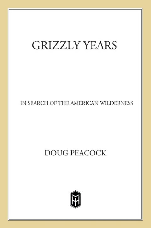 Cover image for book Grizzly Years