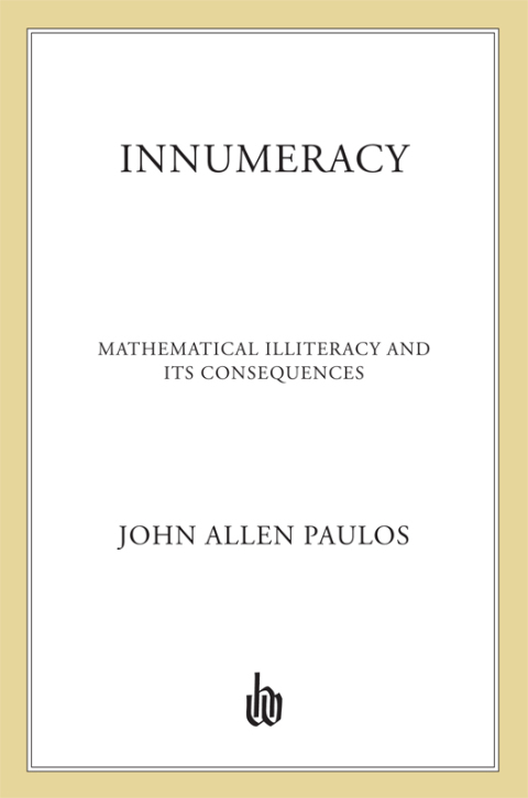 Cover image for book Innumeracy