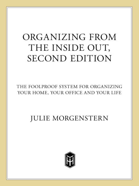 Cover image for book Organizing from the Inside Out, second edition