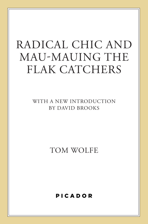 Cover image for book Radical Chic and Mau-Mauing the Flak Catchers