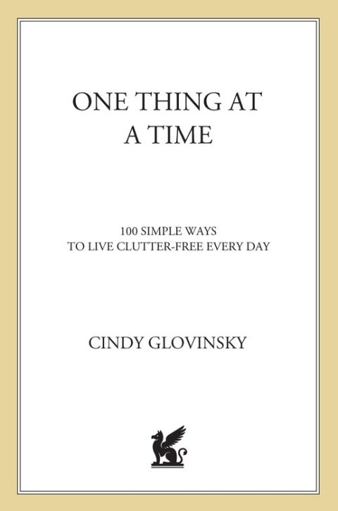 Cover image for book One Thing at a Time