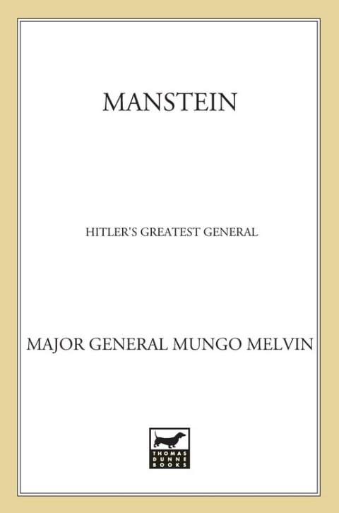 Cover image for book Manstein
