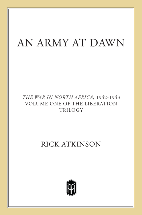Cover image for book An Army at Dawn