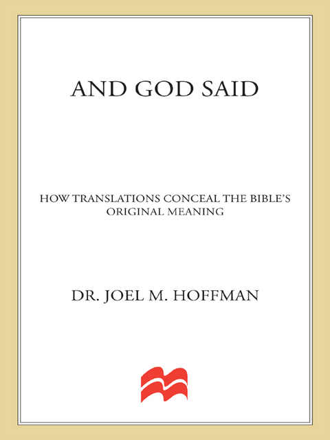 Cover image for book And God Said