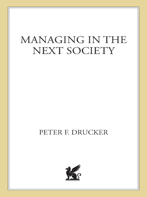 Cover image for book Managing in the Next Society