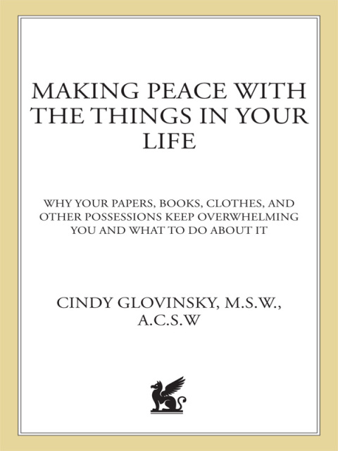 Cover image for book Making Peace with the Things in Your Life
