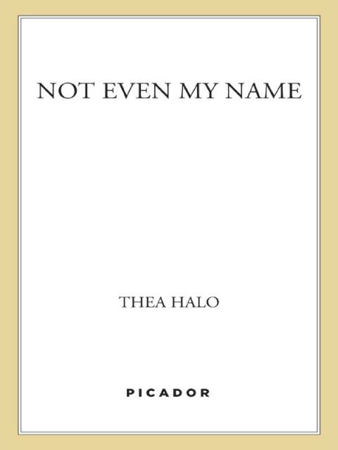 Cover image for book Not Even My Name
