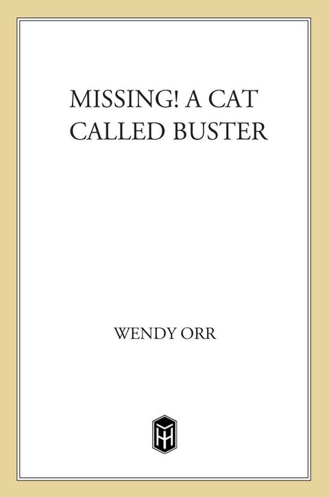 Cover image for book MISSING! A Cat Called Buster