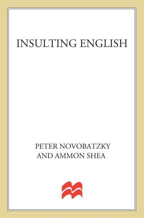 Cover image for book Insulting English