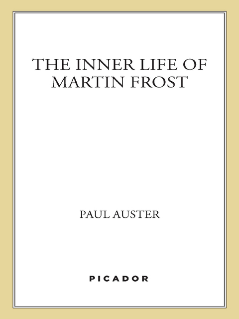 Cover image for book The Inner Life of Martin Frost