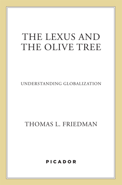 Cover image for book The Lexus and the Olive Tree