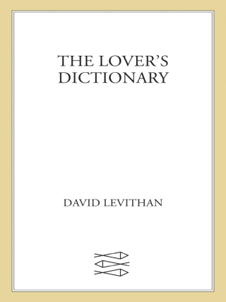The Lover's Dictionary