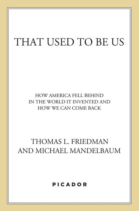 Cover image for book That Used to Be Us