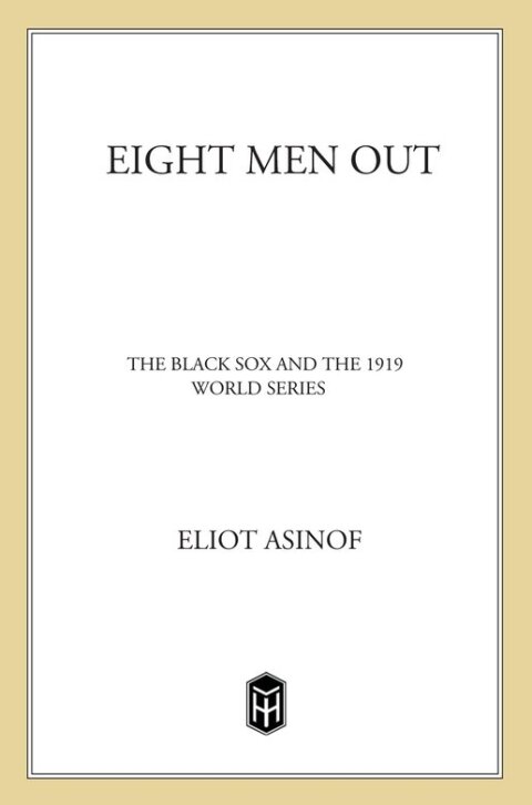 Cover image for book Eight Men Out
