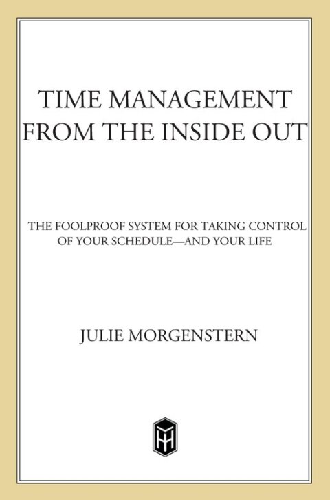 Cover image for book Time Management from the Inside Out