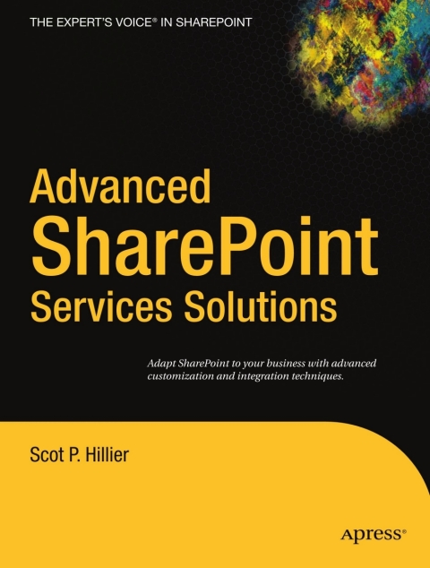 Cover image for book Advanced SharePoint Services Solutions