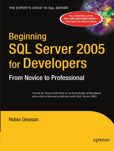 Cover image for book Beginning SQL Server 2005 for Developers