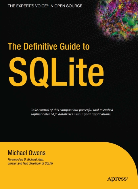 Cover image for book The Definitive Guide to SQLite