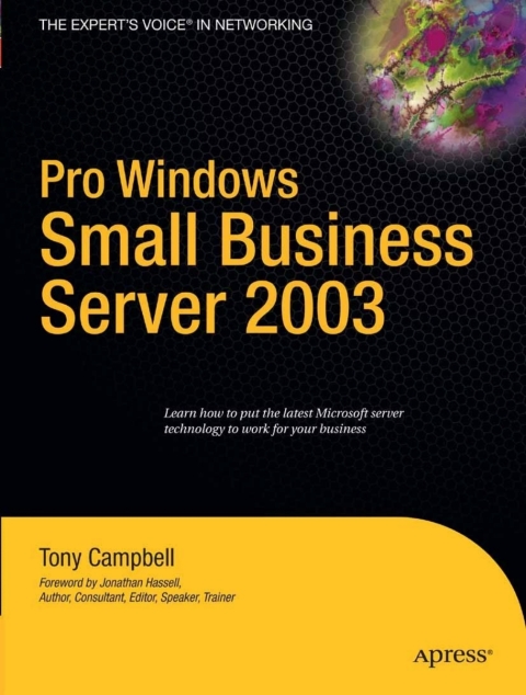 Cover image for book Pro Windows Small Business Server 2003