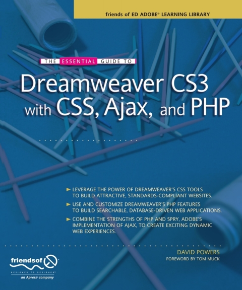 Cover image for book The Essential Guide to Dreamweaver CS3 with CSS, Ajax, and PHP