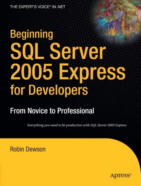 Cover image for book Beginning SQL Server 2005 Express for Developers