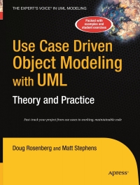 Cover image: Use Case Driven Object Modeling with UMLTheory and Practice 2nd edition 9781590597743