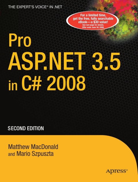Cover image for book Pro ASP.NET 3.5 in C# 2008