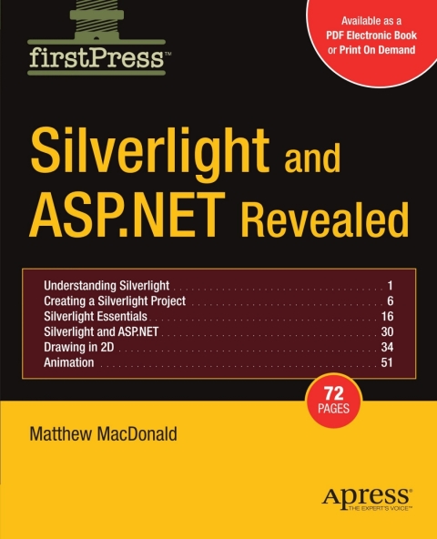 Cover image for book Silverlight and ASP.NET Revealed